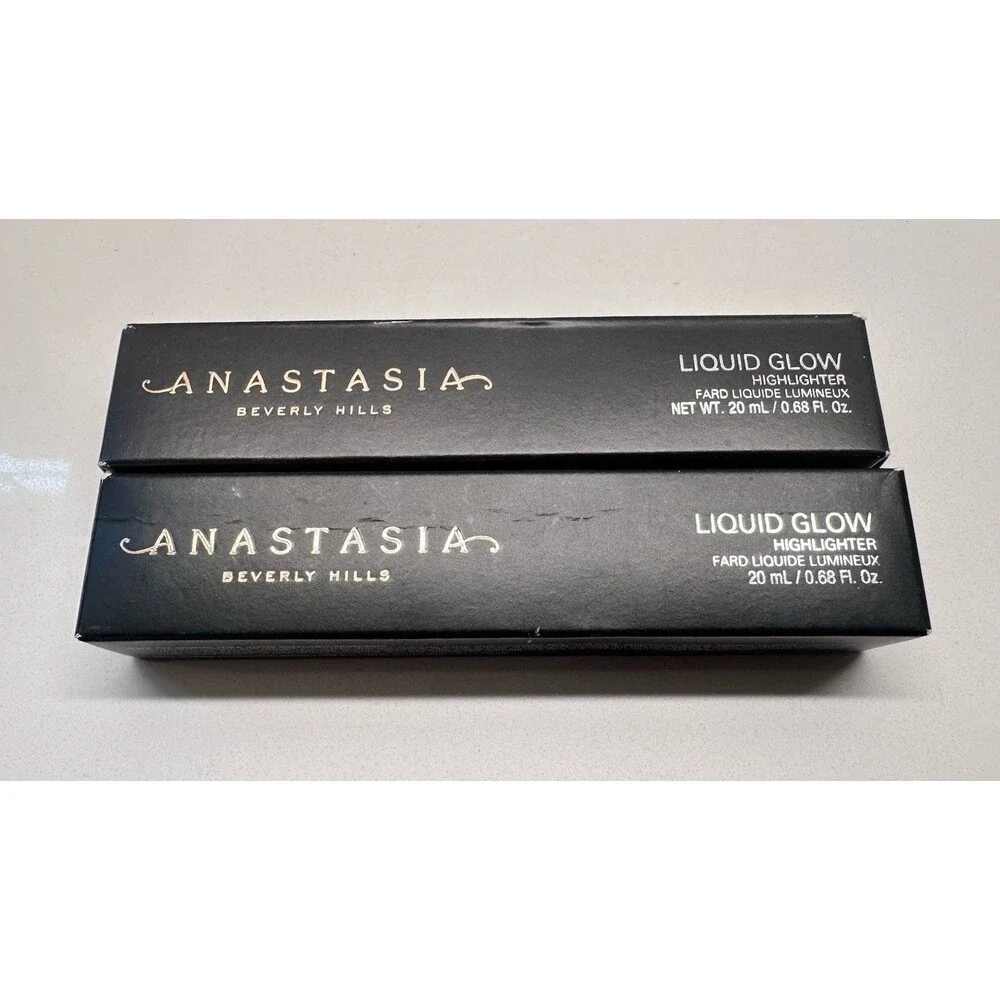 Lot of 2 NEW Anastasia Beverly Hills Liquid Glow Highlighter Patina 0.68oz/20ml